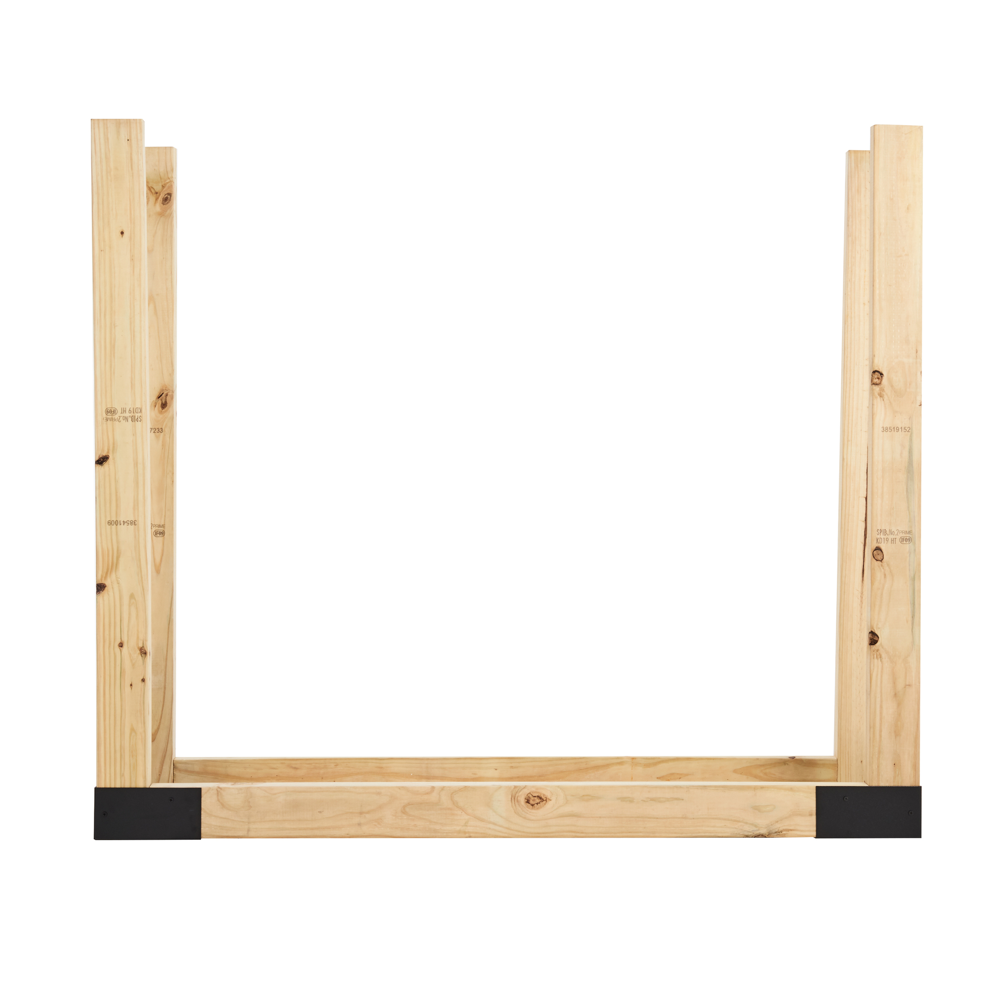 Shelter Log Rack Bracket Kit, 1ft. Length, Steel, Model# SLRK